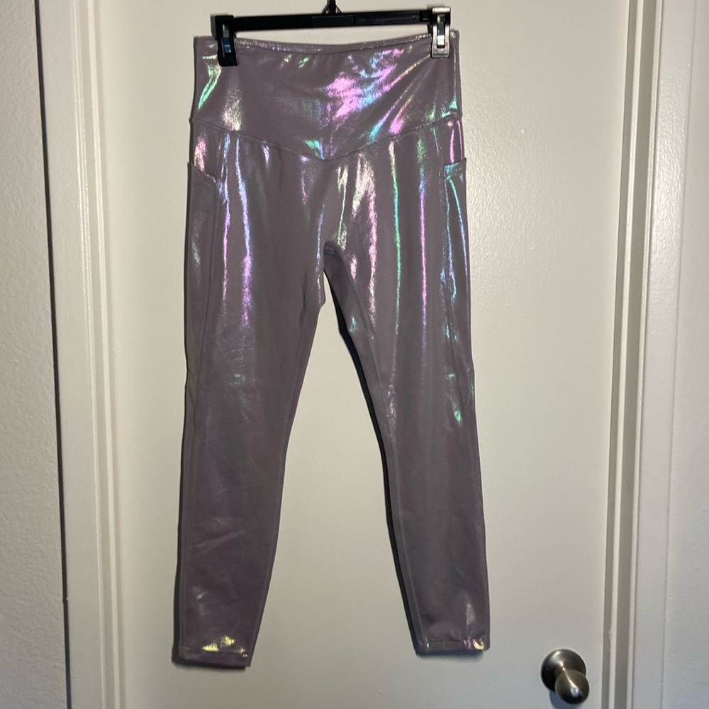 Curves and Combat shimmer leggings